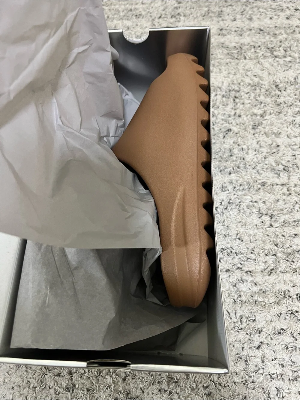 Yeezy Men’s Slide Sandals in Tan Brown